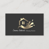 Professionele Betrouwbare Schoonmaakdiensten Zakel Visitekaartje (Voorkant)