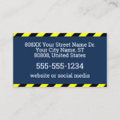 Professionele beveiliger Foto ID Let op Visitekaartje (Achterkant)