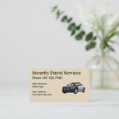 Professionele beveiligingsservices visitekaartje (Staand voorkant)