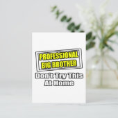 Professionele Big Brother...Joke Briefkaart (Staand voorkant)