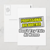 Professionele Big Brother...Joke Briefkaart (Voorkant / Achterkant)