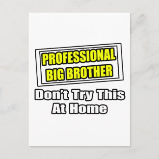 Professionele Big Brother...Joke Briefkaart