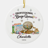 Professionele Bingo Koningin Ornament (Voorkant)