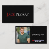 Professionele bioscoop en kunstwerken Moderne foto Visitekaartje (Voorkant / Achterkant)