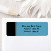 Professionele Black and Blue Business Etiket (Insitu)