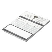 Professionele Black Caduceus medische afspraak Notitieblok (Linkerzijde)