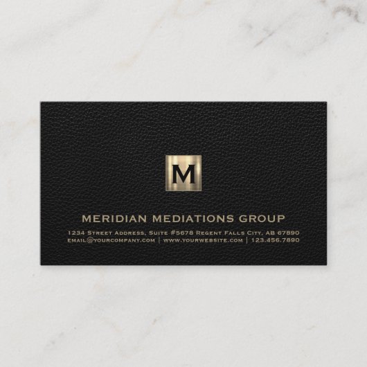 Professionele Black Mediation Visitekaartje (Voorkant)