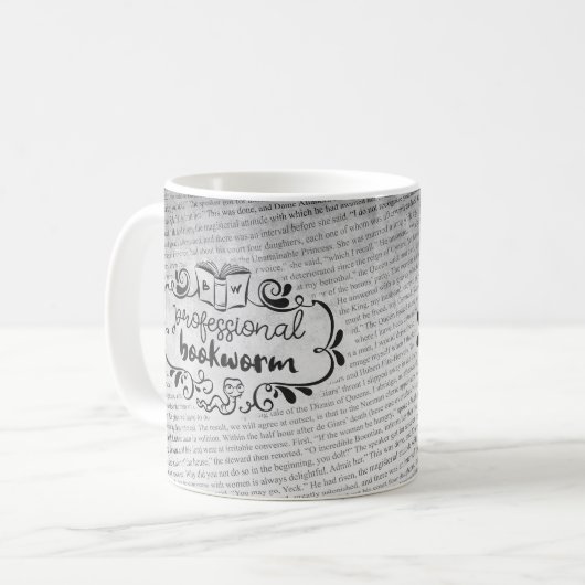 Professionele bladwijzer koffiemok (Voorkant links)