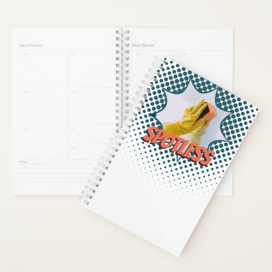Professionele blauw- en witwasservices planner (Display)
