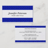 Professionele blauw watertextuur visitekaartje (Voorkant / Achterkant)
