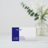 professionele blauwdruk visitekaartje (Staand voorkant)