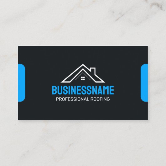 Professionele Blauwe Dakbedekking Real Estates Shi Visitekaartje (Achterkant)