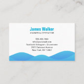 Professionele Blauwe Druk Waskracht Reiniging Visitekaartje (Achterkant)