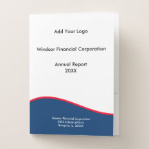 Professionele Blauwe en Rode Voeg Uw Logo Toe