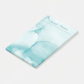 Professionele blauwe en witte Waterverf Post-it® Notes (Schuin)