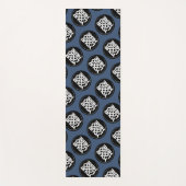 Professionele Blauwe Herhalende Logo Achtergrond Yogamat (Voorkant)