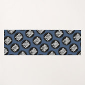 Professionele Blauwe Herhalende Logo Achtergrond Yogamat (Voorkant (horizontaal))