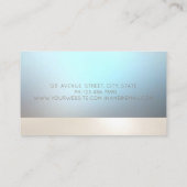 Professionele Blauwe Lichtgevende Boom Meisje Silh Visitekaartje (Achterkant)