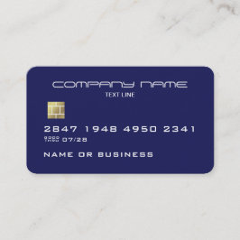 Professionele Blauwe Nep Creditcard Visitekaartje