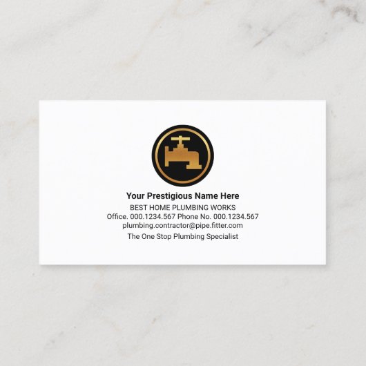 Professionele blauwe waterdruppels visitekaartje (Achterkant)