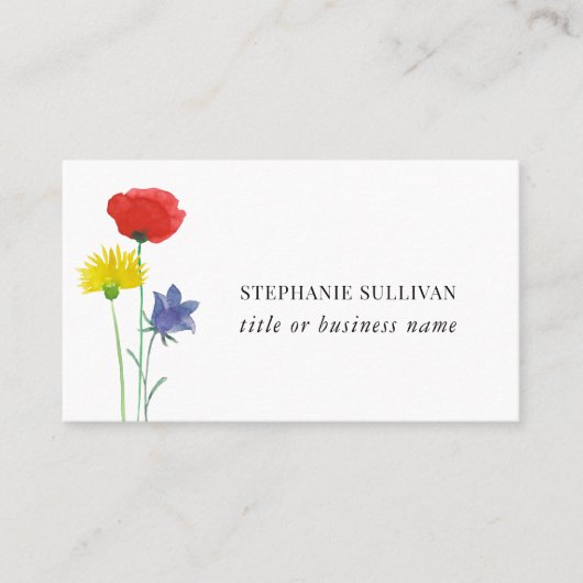 Professionele Bloemen Visitekaartje (Voorkant)