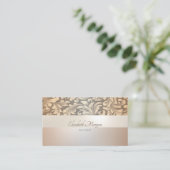 Professionele bloemenswirls visitekaartje (Staand voorkant)