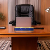 Professionele Blue Gold Home Kantoor Naambordje