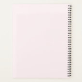 Professionele Blush Roze Monogram Zakelijk Initiaa Planner (Achterkant)