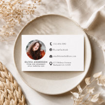 Professionele Blush & Witte Foto Logo Zakelijke Ka