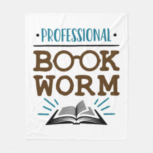 Professionele boekenwurm Avid Boekenlezer Fleece Deken