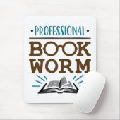 Professionele boekenwurm Avid Boekenlezer Muismat (Met muis)