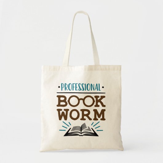 Professionele boekenwurm Avid Boekenlezer Tote Bag (Voorkant)