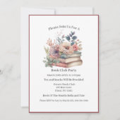 Professionele boekenwurm, boekenclub kaart (Voorkant)