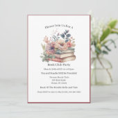 Professionele boekenwurm, boekenclub kaart (Staand voorkant)