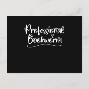 Professionele boekworm I Love Reading Books Briefkaart