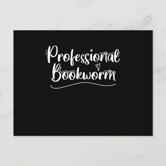 Professionele boekworm I Love Reading Books Briefkaart (Voorkant)