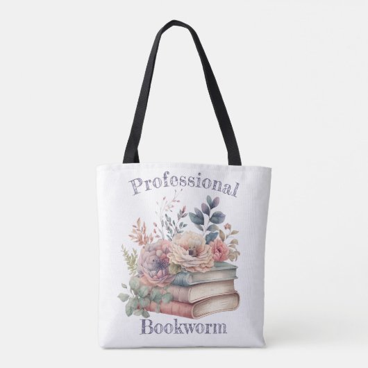 Professionele boekworm tote bag (Achterkant)