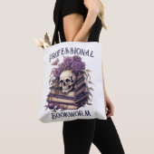 Professionele boekworm tote bag (Dichtbij)