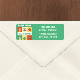 Professionele boer Iconisch Ontworpen Etiket