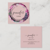 Professionele boetiekwinkel Mimetische Camouflage  Vierkante Visitekaartje (Voorkant / Achterkant)