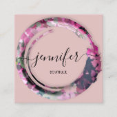 Professionele boetiekwinkel Mimetische Camouflage  Vierkante Visitekaartje (Voorkant)