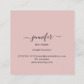 Professionele boetiekwinkel Mimetische Camouflage  Vierkante Visitekaartje (Achterkant)