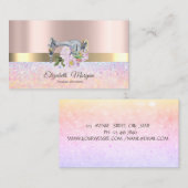 Professionele Bokeh Gouden Streep, Naaimachine Visitekaartje (Voorkant / Achterkant)