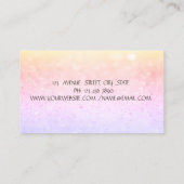 Professionele Bokeh Gouden Streep, Naaimachine Visitekaartje (Achterkant)