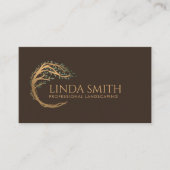 Professionele Boom Lawn Care Landschapsarchitectuu Visitekaartje (Voorkant)