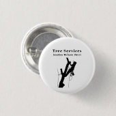 Professionele boom trimmen service bedrijf ronde button 3,2 cm (Voorkant /achterkant)