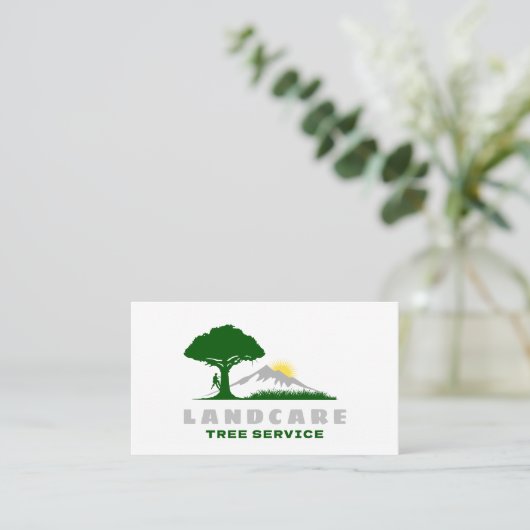 Professionele boom trimmen service QR-code Visitekaartje (Staand voorkant)