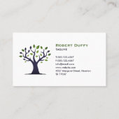 Professionele boomverzorger Landschap & Boomverzor Visitekaartje (Achterkant)