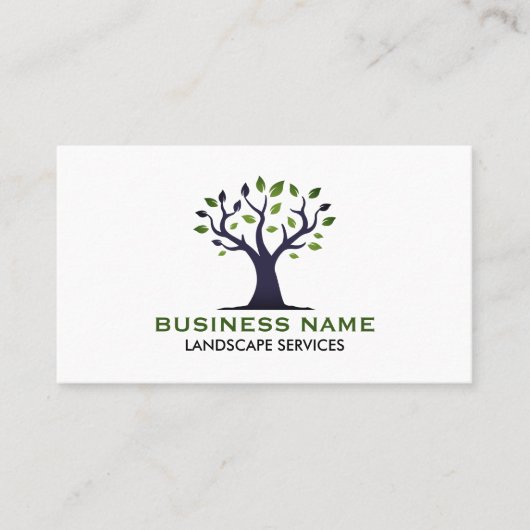 Professionele boomverzorger Landschap & Boomverzor Visitekaartje (Voorkant)