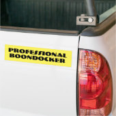 Professionele Boondocker uit het rooster Camping C Bumpersticker (Op Truck)